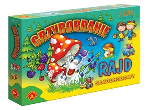 Grzybobranie Rajd samochodowy 2 gry planszowe