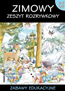 Zimowy zeszyt rozrywkowy Zabawy edukacyjne wiek 5-7 lat