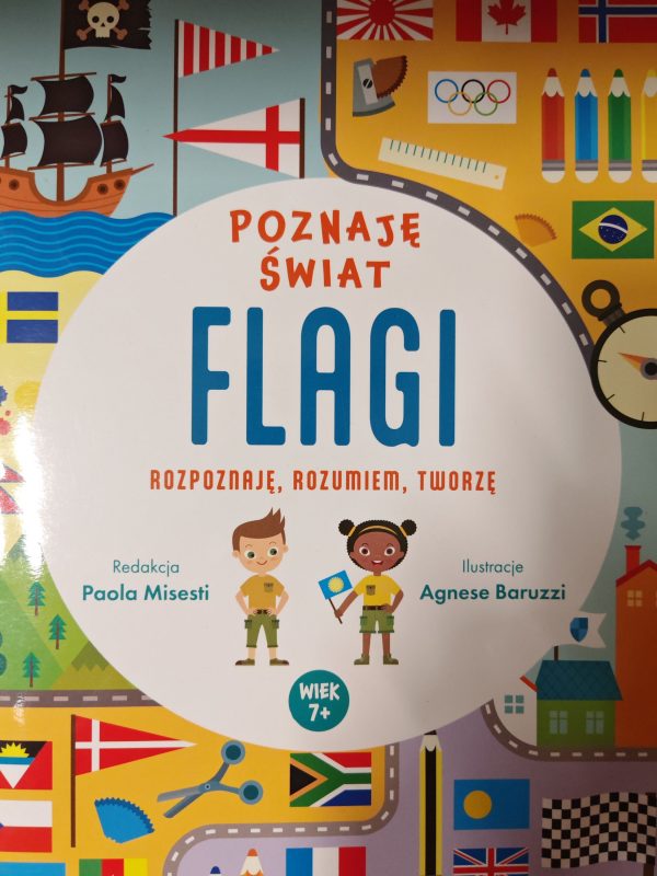 Flagi Poznaję świat z naklejkami