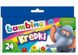 Kredki Bambino świecowe 24 kolory
